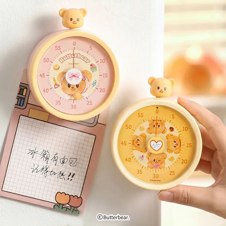 【摩登主妇&黄油小熊】磁吸计时器厨房专用学生自律提醒器定时器