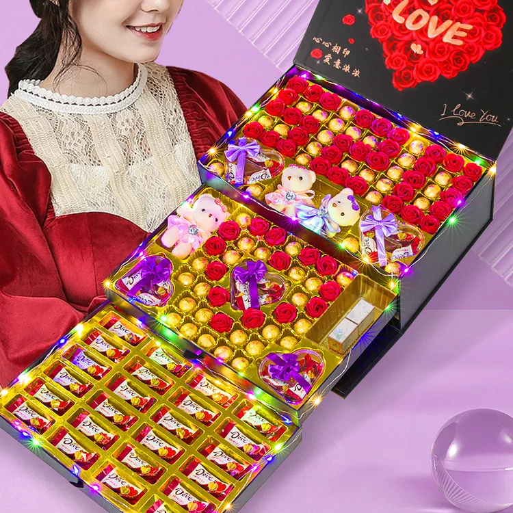 生日礼物情人节送女友老婆女生女友德芙多唯呀巧克力高端仪式感1商品图