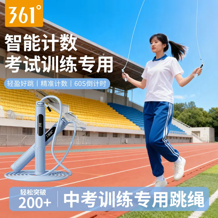 361°计数跳绳成人健身专用中考学生体育训练竞速绳