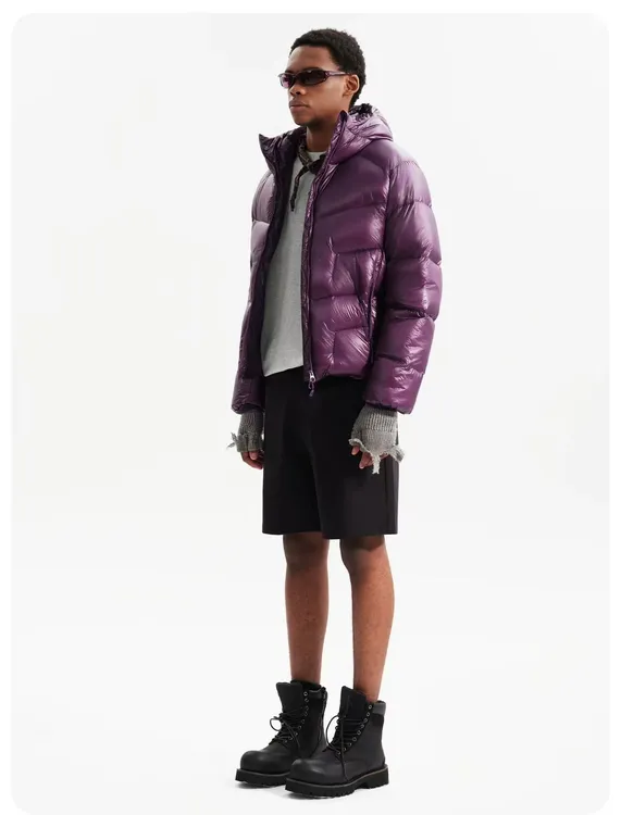 GT5000情侣轻量化户外蓬松防风防水抽绳保暖连帽羽绒服