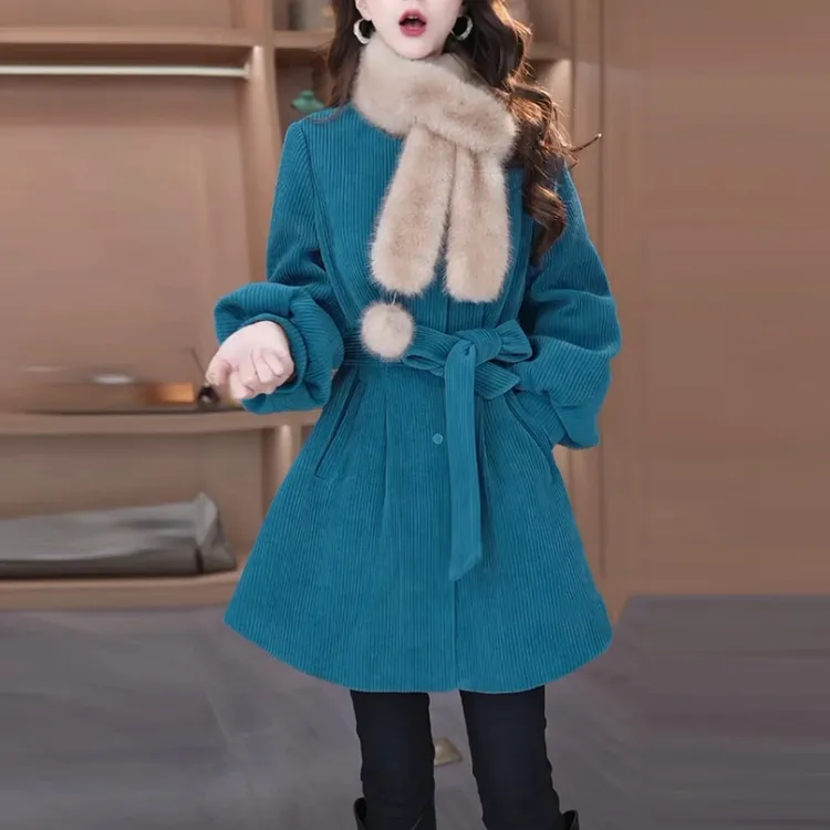 雪晶绒时尚保暖羽绒服外套女2025冬季新款气质修身加厚白鸭绒大衣