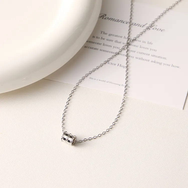 钛钢项链 钛钢项链小蛮腰轻奢时尚小众设计感简约时髦好物锁骨链