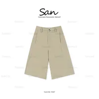 【SANSAN】直筒斜纹高腰显瘦简约休闲裤时尚显腿长裤子DY-80018