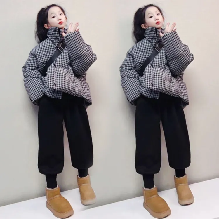 女童加厚棉衣洋气2025新款冬装中大童棉服女孩冬季保暖外套时尚潮