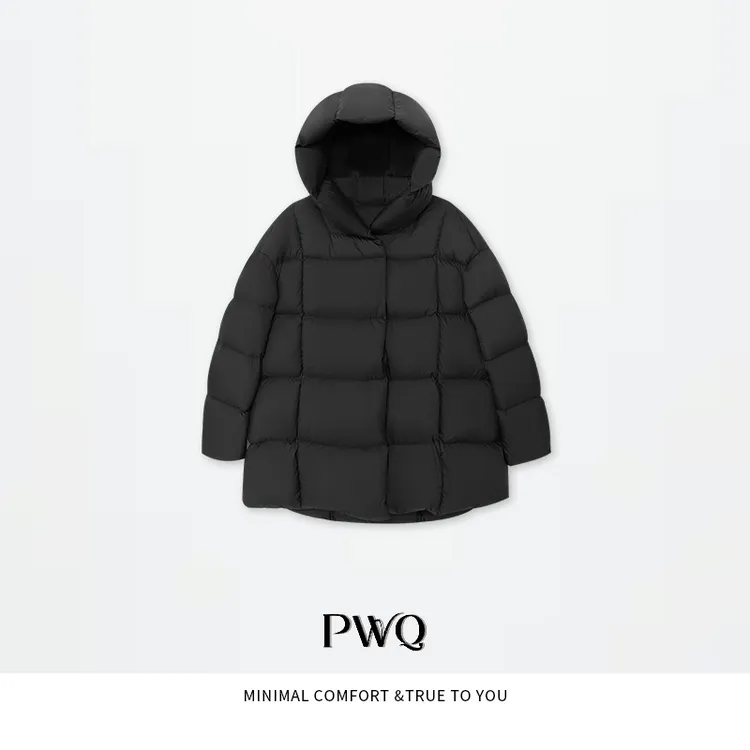 【泡芙鹅绒】90白鹅绒极简鹅绒连帽长袖外套BW-25122519-DY