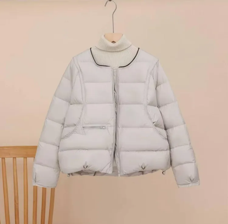 90白鹅绒甜甜Bo酱短款新国标云感高奢羽绒服BY-XJ