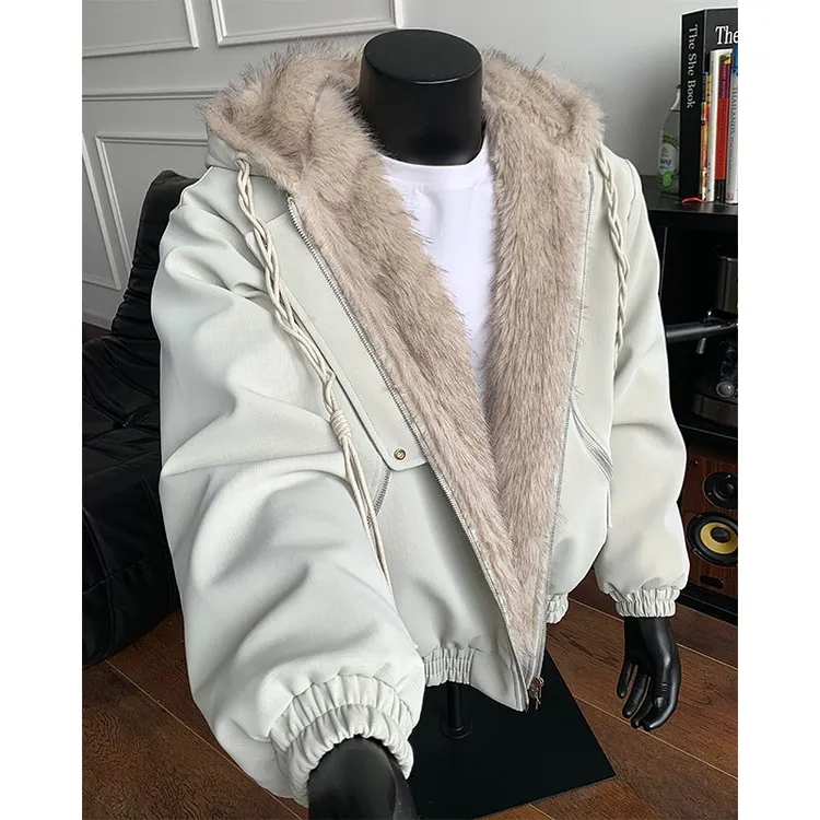 座山雕外套男款冬季加厚棉服2025新款加厚棉服美式高级感穿搭棉衣