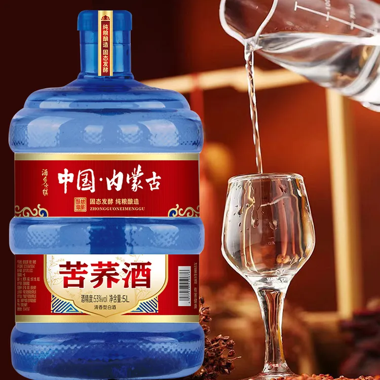 酒乡小镇苦荞酒大桶粮食酒清香型高粱陈酿原浆白酒5L42-53度