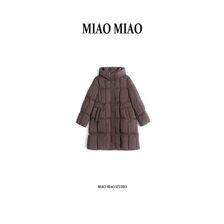 【惟熙】徐淼淼国风90鹅绒冬季穿搭保暖中长款百搭鹅绒服CH1579