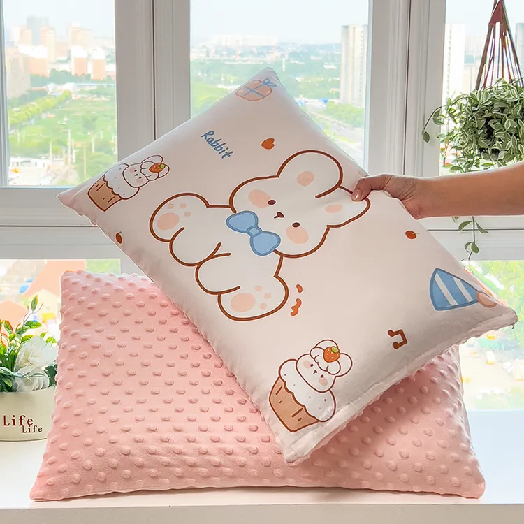 1-3岁婴幼儿宝宝枕套全棉豆豆枕芯套幼儿园学生午睡枕头枕罩四季