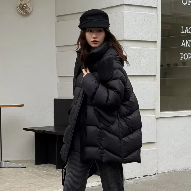 HELA AOMI “星河点缀” 90白鸭绒通勤风立领鸭绒服CY5DC64410