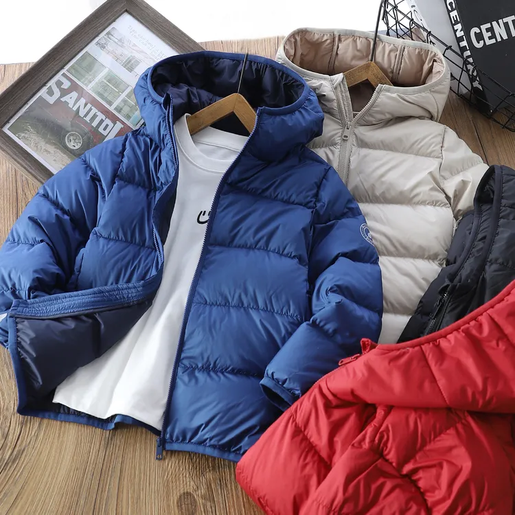 男童儿童2025冬季新款羽绒服中大童连帽拉链衫外套保暖宽松防风潮