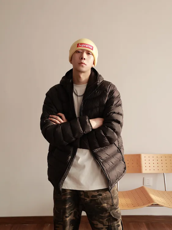 新国标90白鸭绒羽绒服排骨连帽轻薄保暖运动户外休闲上衣外套