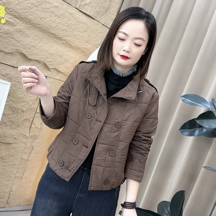 秋冬新款网红韩版时尚洋气显瘦百搭短款棉服外套XY8801-1