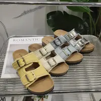 夏季新款网红爆款流苏皮带扣舒适一字拖鞋2628