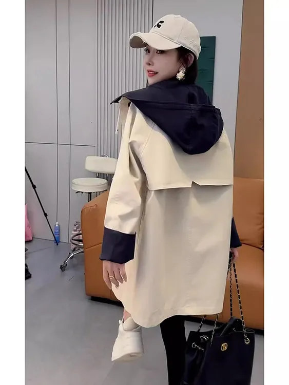 韩系独特超好看上衣轻奢高级感减龄洋气时尚卡其色风衣外套女秋季