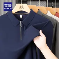 【罗蒙】男士时尚休闲长袖Polo衫简约T恤衫5T497903+5T497905