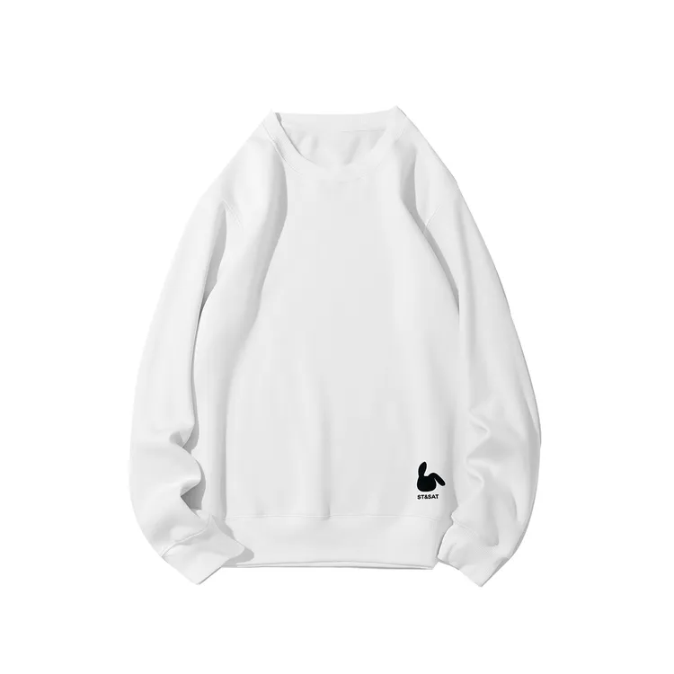 46St&Sat/星期六2024新男女同款圆领韩版宽松卫衣早秋加绒卫衣