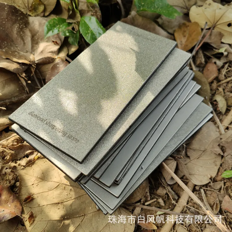 170*75mm热卖金刚石薄片带防滑垫吸附膜包装新型磨刀石磨刀器
