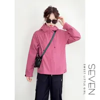 黑莓冲锋衣⑦七七146小个子双拉链连帽立体结构夹克外套女款小美说