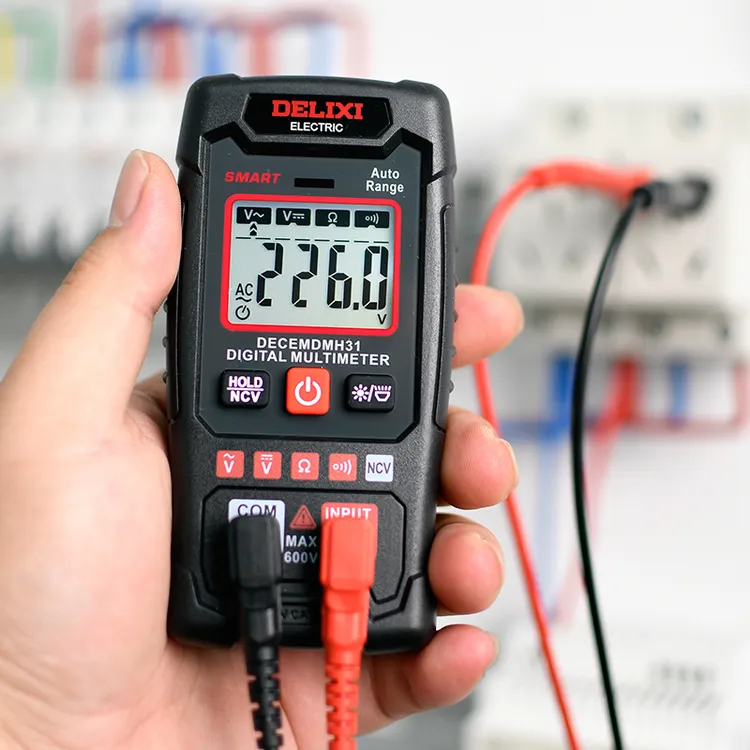 德力西智能万用表高精度数显防烧多功能全自动电工家用数字测电表