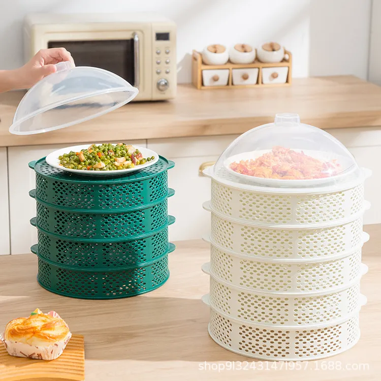 镂空菜罩多层剩饭菜收纳架饭罩家用餐桌盖菜碗遮尘防蚊虫苍蝇笼子