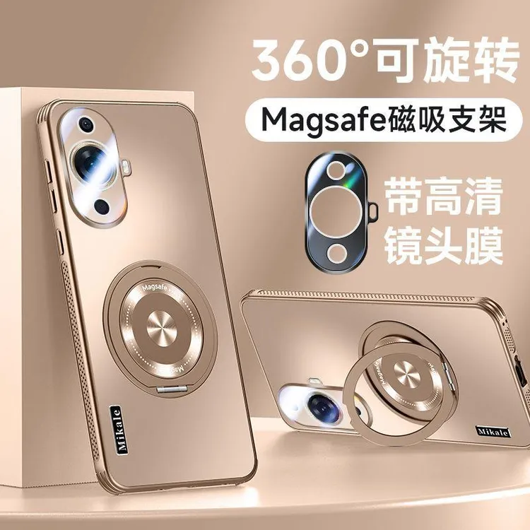 适用华为nova11pro手机壳新款nova11镜头全包防摔nova12磁吸支架