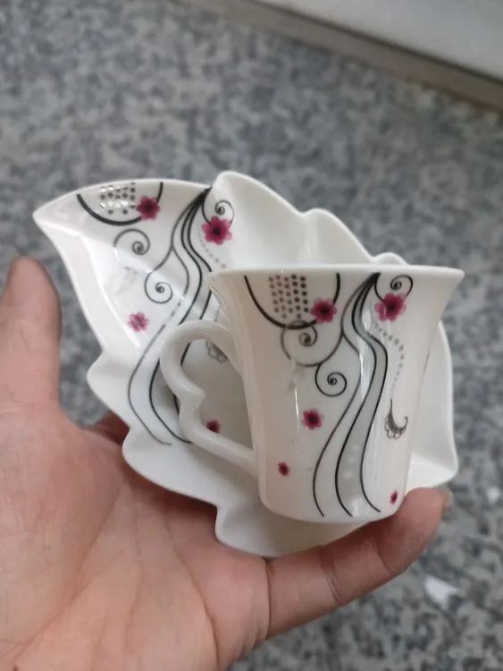 微瑕陶瓷小容量杯碟60毫升微瑕疵处理介意者慎拍