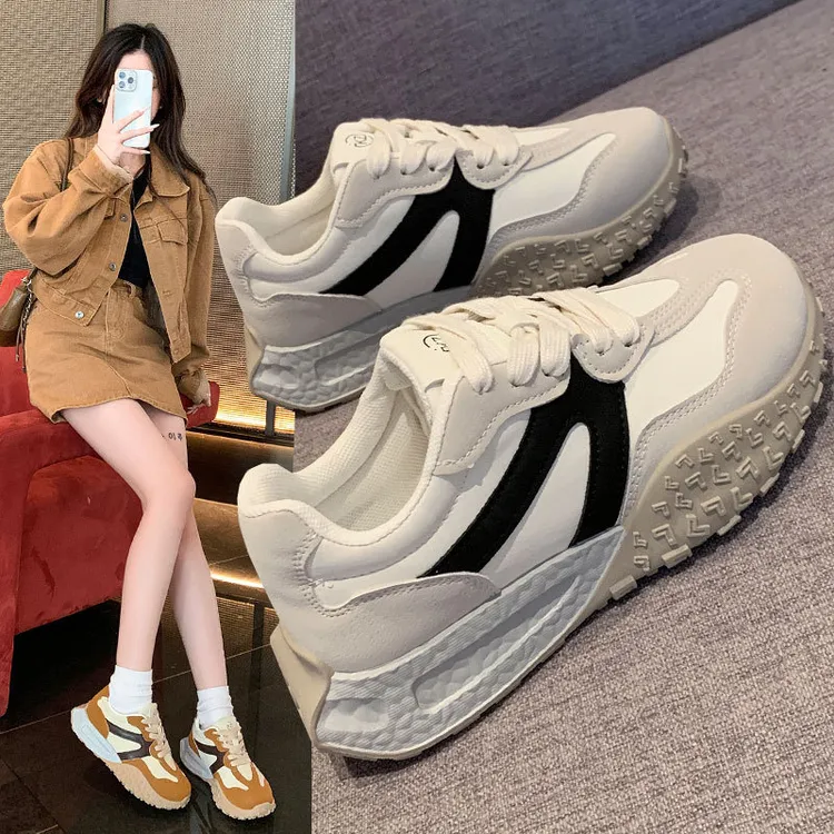 超火德训鞋款春季新款休闲运动跑步鞋轻便阿甘鞋百搭小白鞋休闲