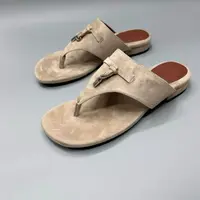 复古金属扣夹趾脱鞋 凉鞋 -6104