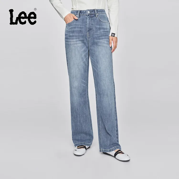【429修身直筒裤】Lee25早秋标准中腰直脚五袋款琥珀流光女牛仔裤