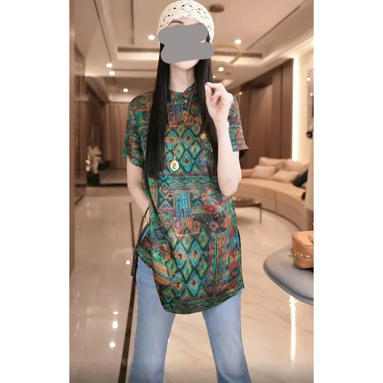 香朵儿时尚减龄韩版时尚高级感T恤女小众小个子洋气休闲百搭上衣