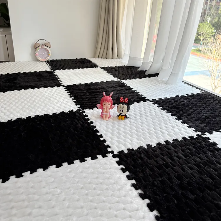 法兰绒隔音卧室加厚飘窗垫窗台垫客厅阳台全铺可裁剪拼接家用地垫