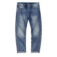 赤耳单宁男牛仔裤子潮流牛仔裤1007直筒水洗休闲美式复古风男裤子