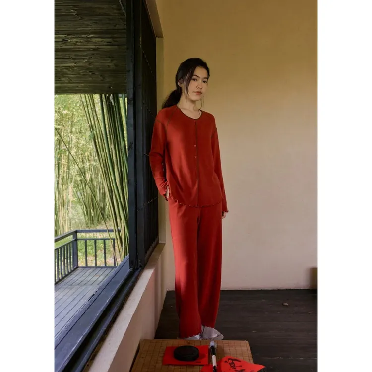 【梅子姐姐专属】朵朵可可 252-199 秋冬  长袖女士睡衣套装家居