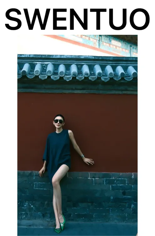 SWENTUO.西亚风设计款高级感A.B袖时尚针织上衣