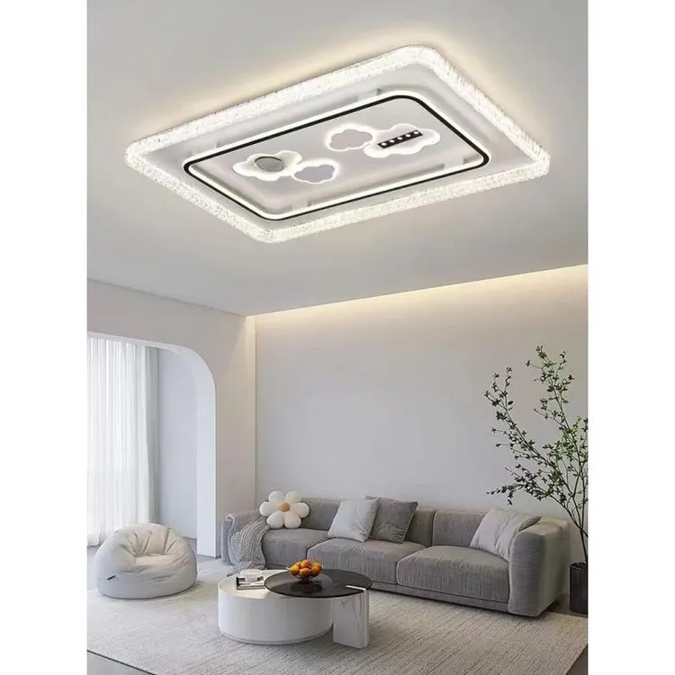 风扇灯2025新款轻奢风餐厅卧室主灯吊扇变频风扇灯