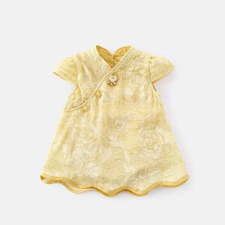 巴拉【商场同款】周岁女宝礼服夏季连体衣新款连衣裙