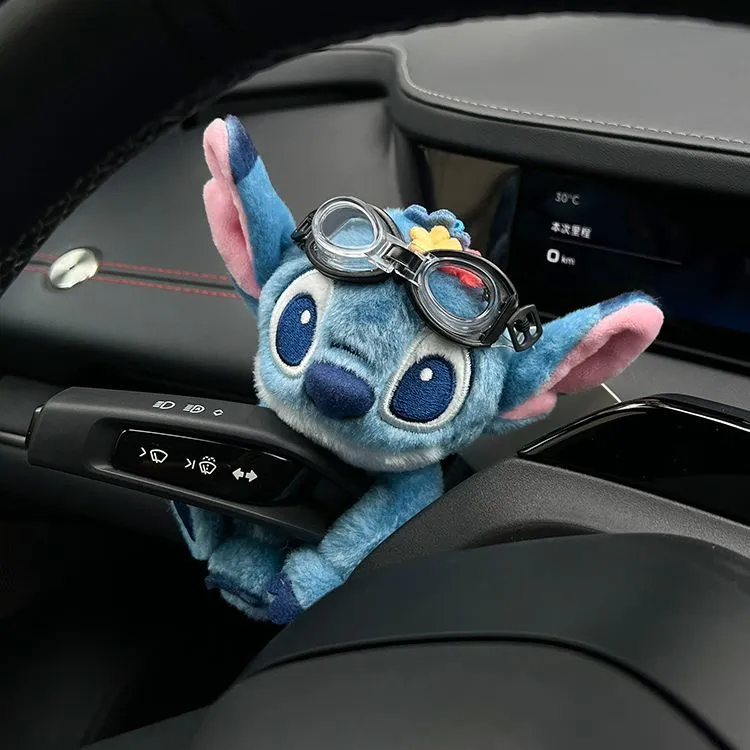 2025新款史迪仔车载怀挡装饰档把摆件雨刮器装饰公仔转向灯玩偶