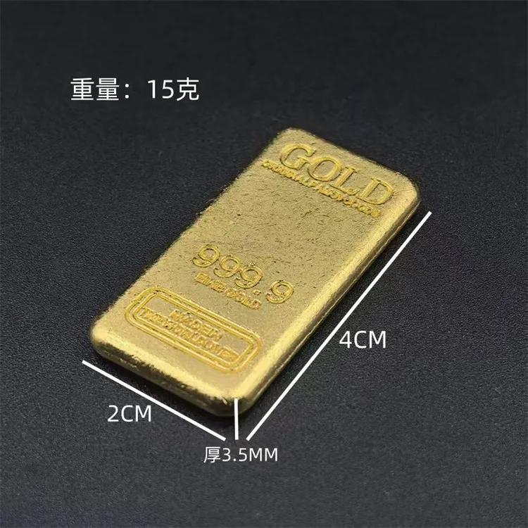 三角洲行动周边模型大红模型合金万足金条合金模型周边