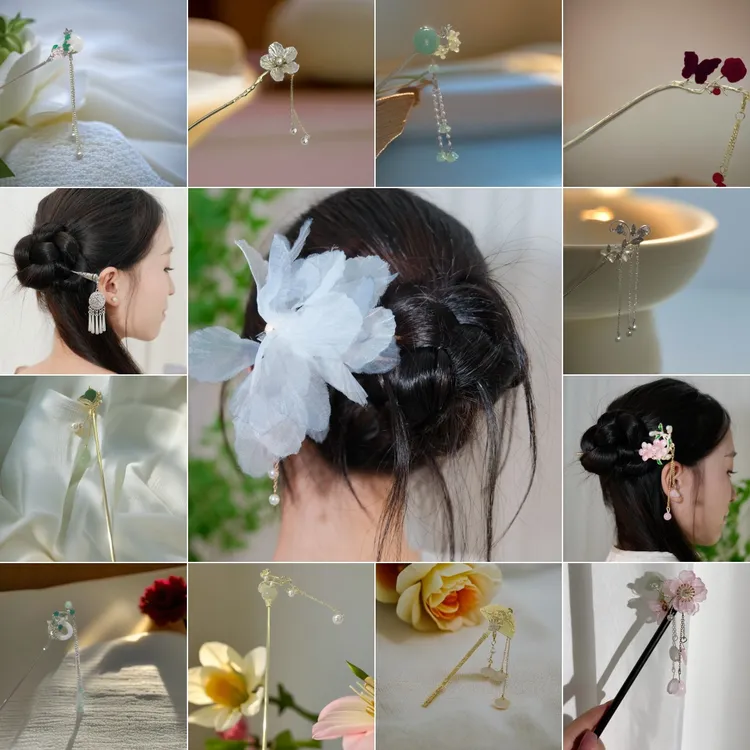 发簪两件套<发簪+素款木簪>编号下单若沉家发饰国风古风发簪发夹