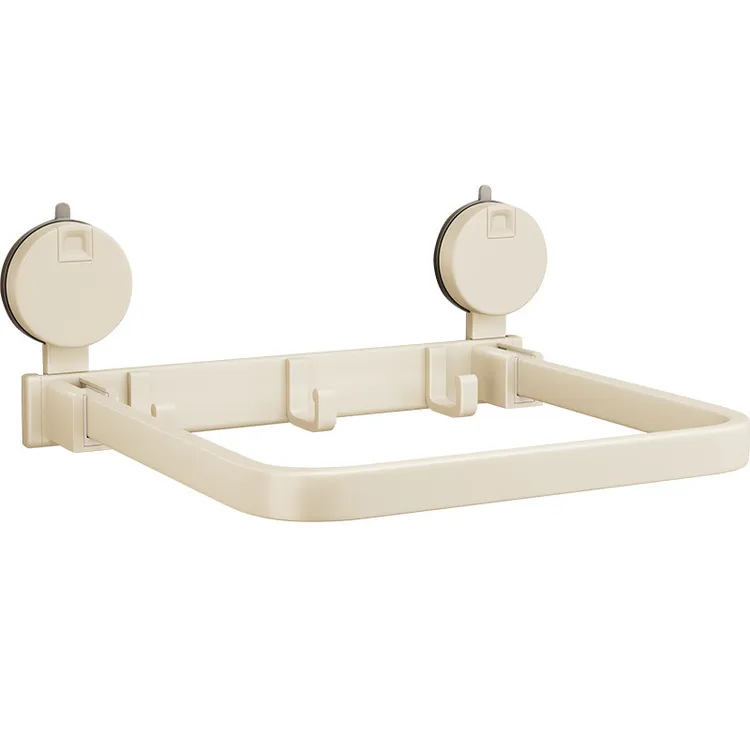 脸盆置物架厕所折叠壁挂盆子收纳架卫生间家用吸盘免打孔盆架浴室