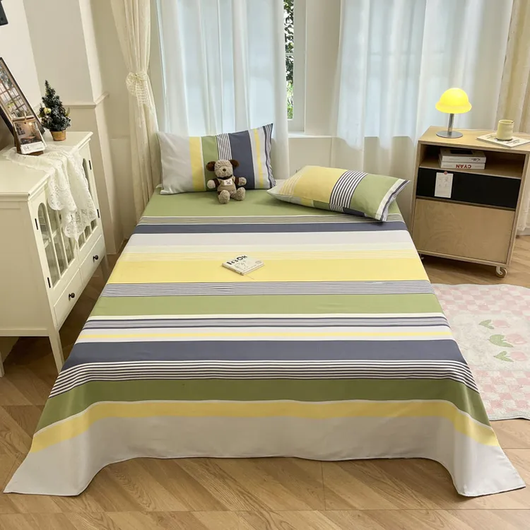 2025新款包边工艺款加厚老粗布床单简约夏季老粗布床单