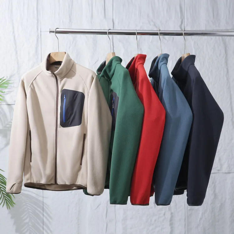 【夹克655】男款加绒春季男士开衫立领休闲感时尚上衣超轻保暖抓绒