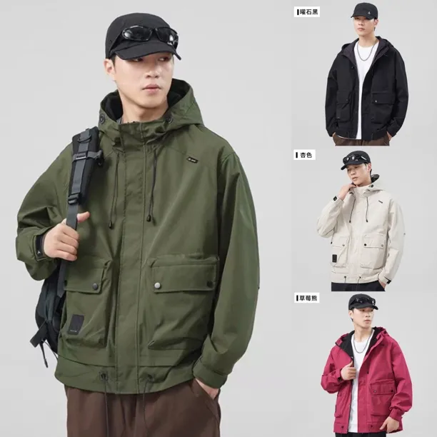 户外三防男女情侣秋季2025新款防风防水登山服机能F-906