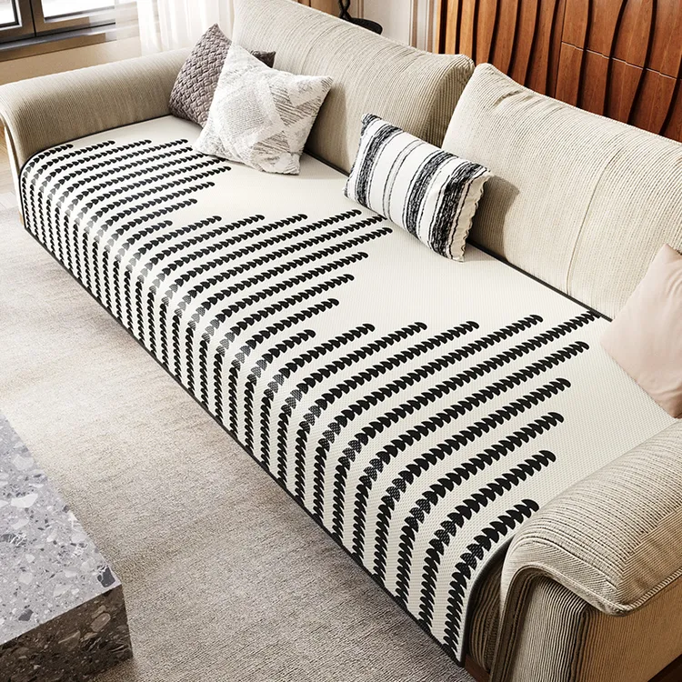 沙发垫2025新款冰丝夏季固定防滑垫子盖布专用简约沙发垫