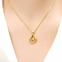 【31】简约皇冠项链吊坠百搭女款镂空饰品配饰