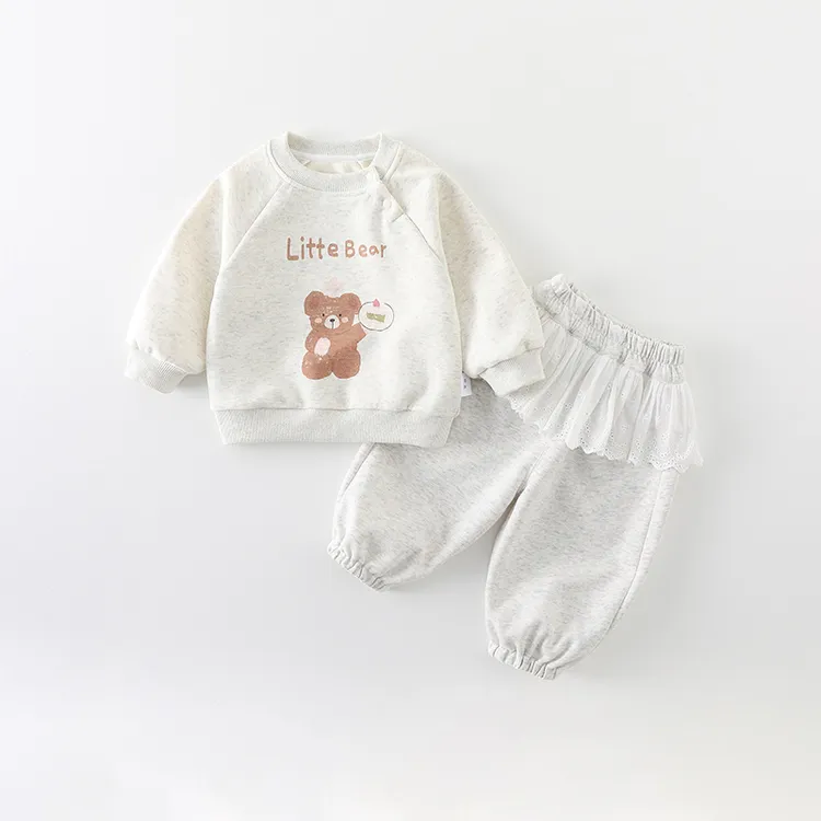 宝宝春装新款韩版儿童上衣外穿婴洋气童衣服两件套9个