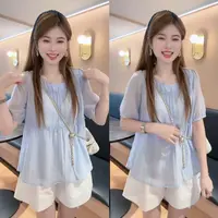 新款衬衣女法式设计感烫钻修身显瘦上衣亮片荷叶边衬衫潮休闲时尚