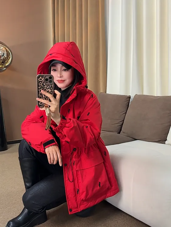 2025年冬季新款（棉服）P版里外刺绣休闲连帽潮流宽松中长原创外套